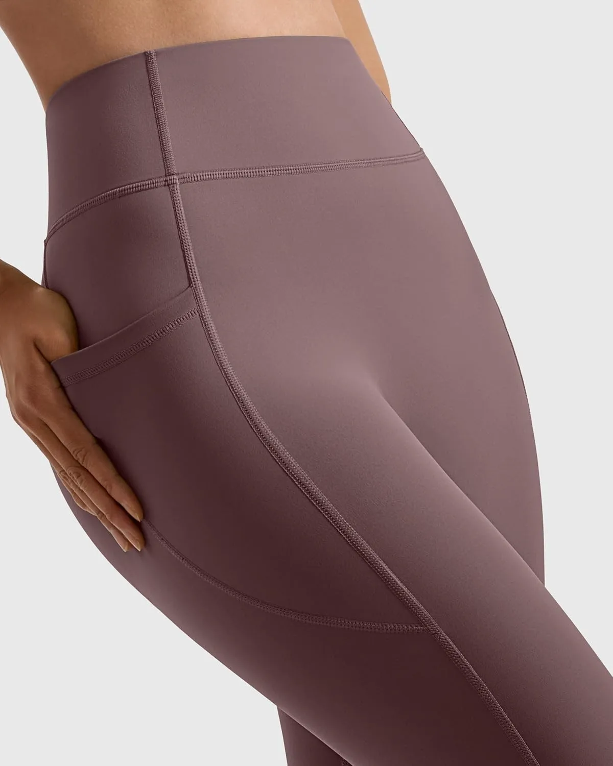 MOOSLOVER Women Buttery Soft Capris Leggings with Pockets High Waisted Scrunch Butt Tummy Control Workout Yoga Pants