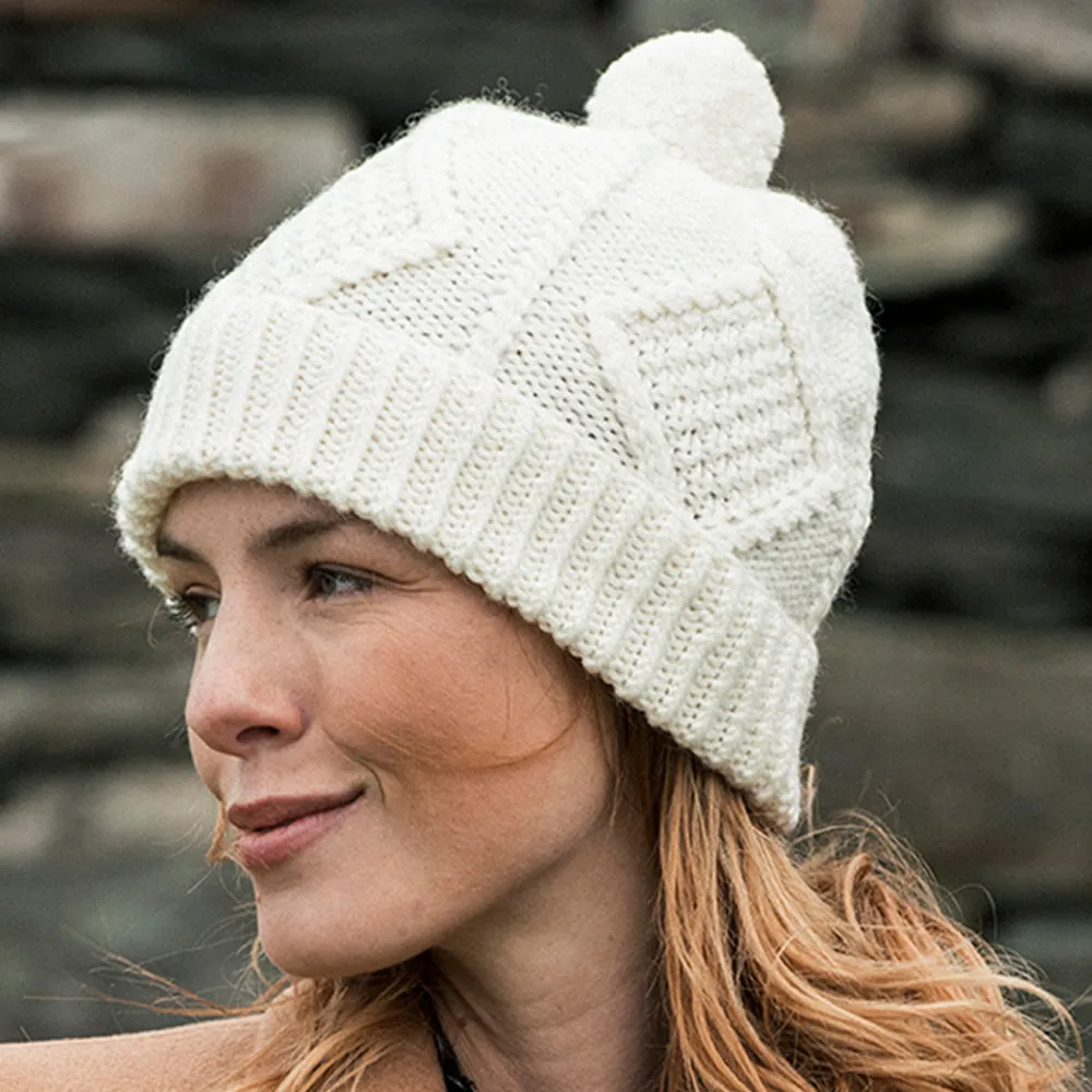 Natural Hand Knit Beanie