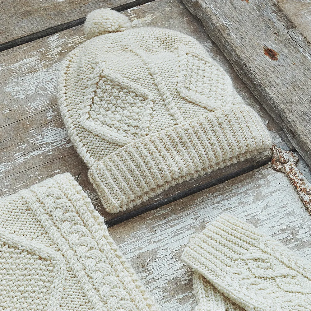 Natural Hand Knit Beanie