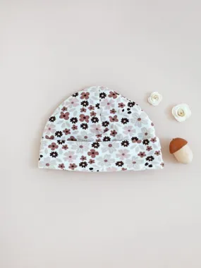 Preemie Round Hat, Ditsy Floral