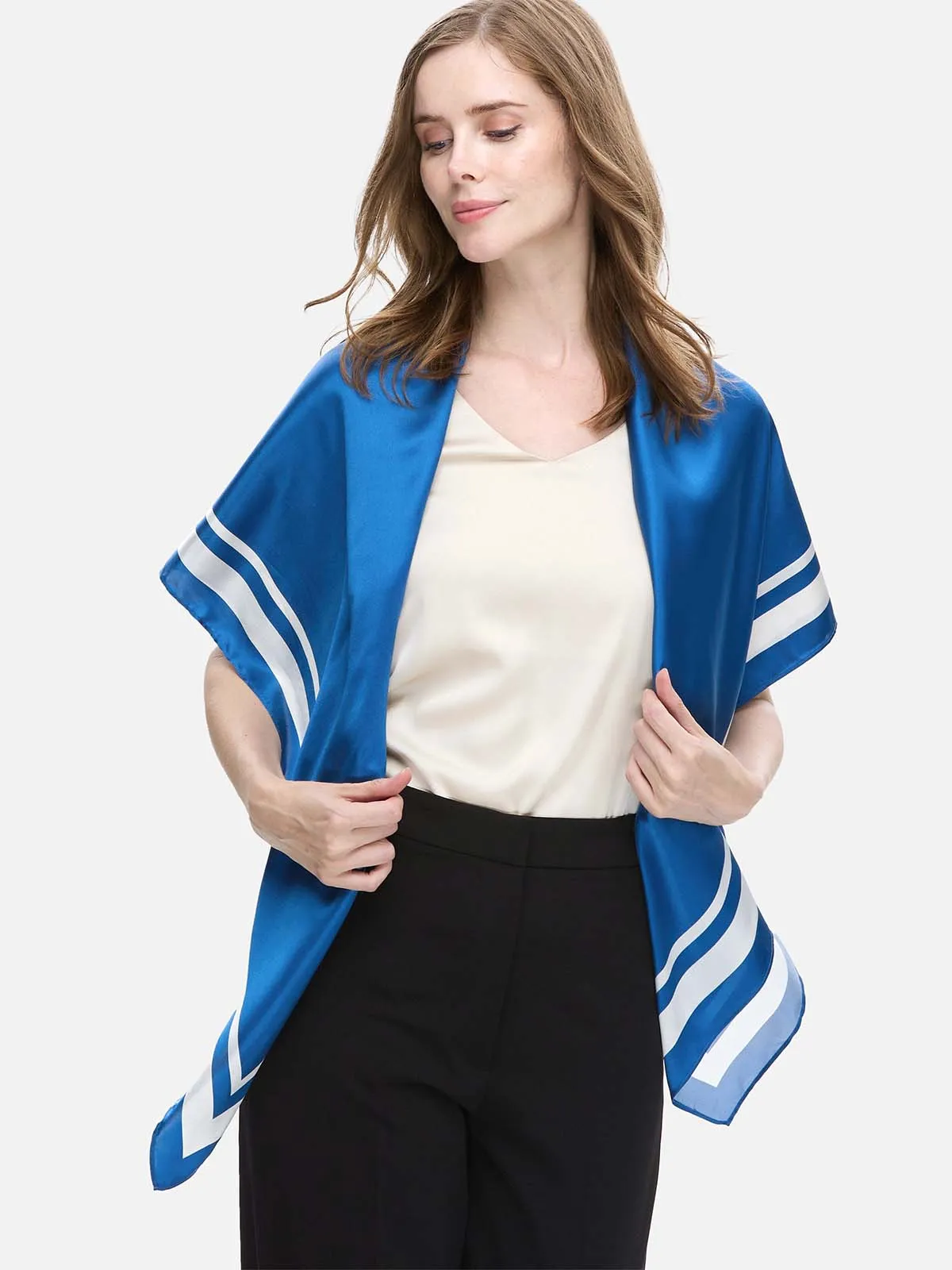 Sapphire Silk Duo Wrap