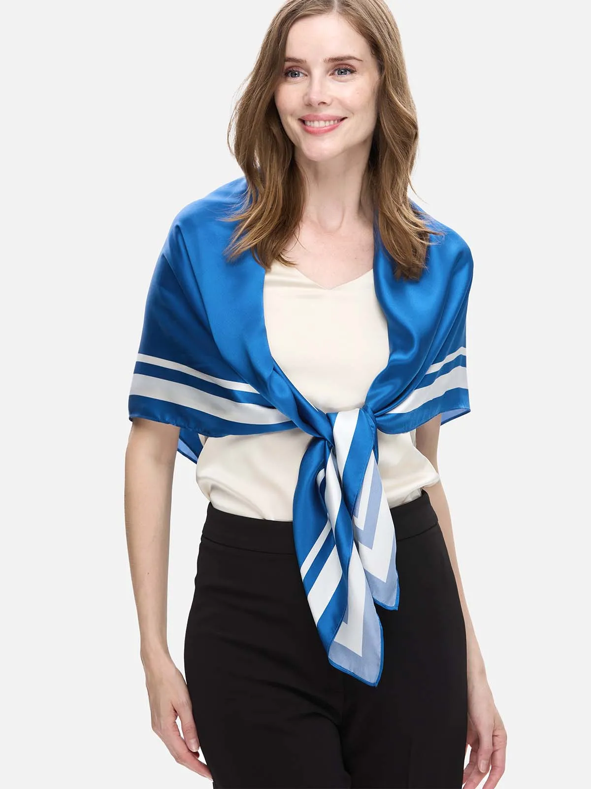 Sapphire Silk Duo Wrap