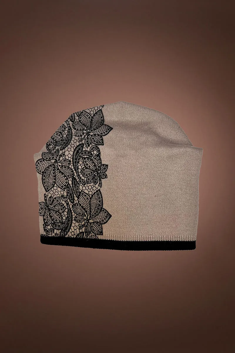 Sofia Embroidered Beanie Hat