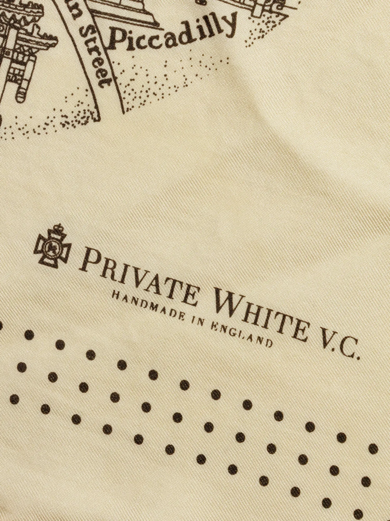 The Manchester Silk Scarf - Alabaster