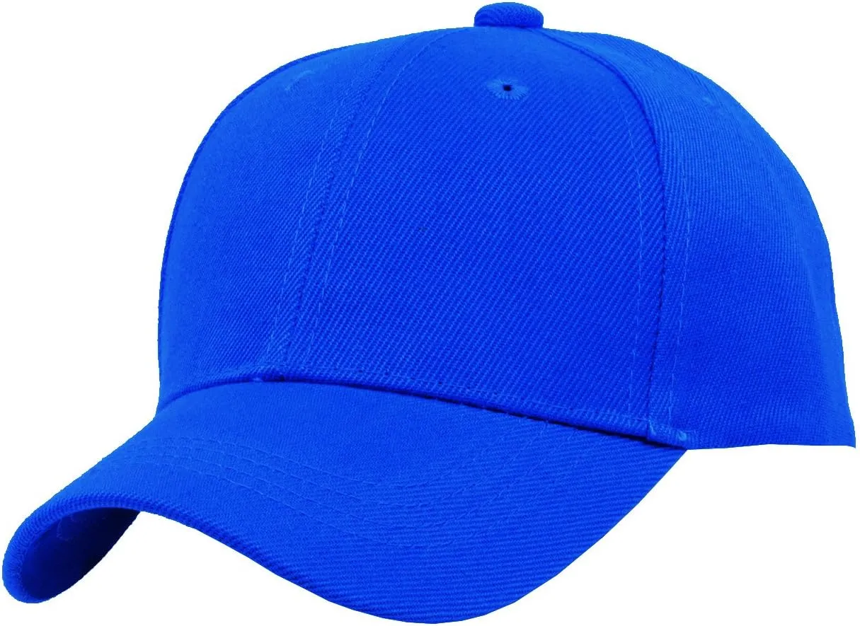 TOP HEADWEAR Blank Kids Youth Baseball Adjustable Hook and Loop Closure Hat