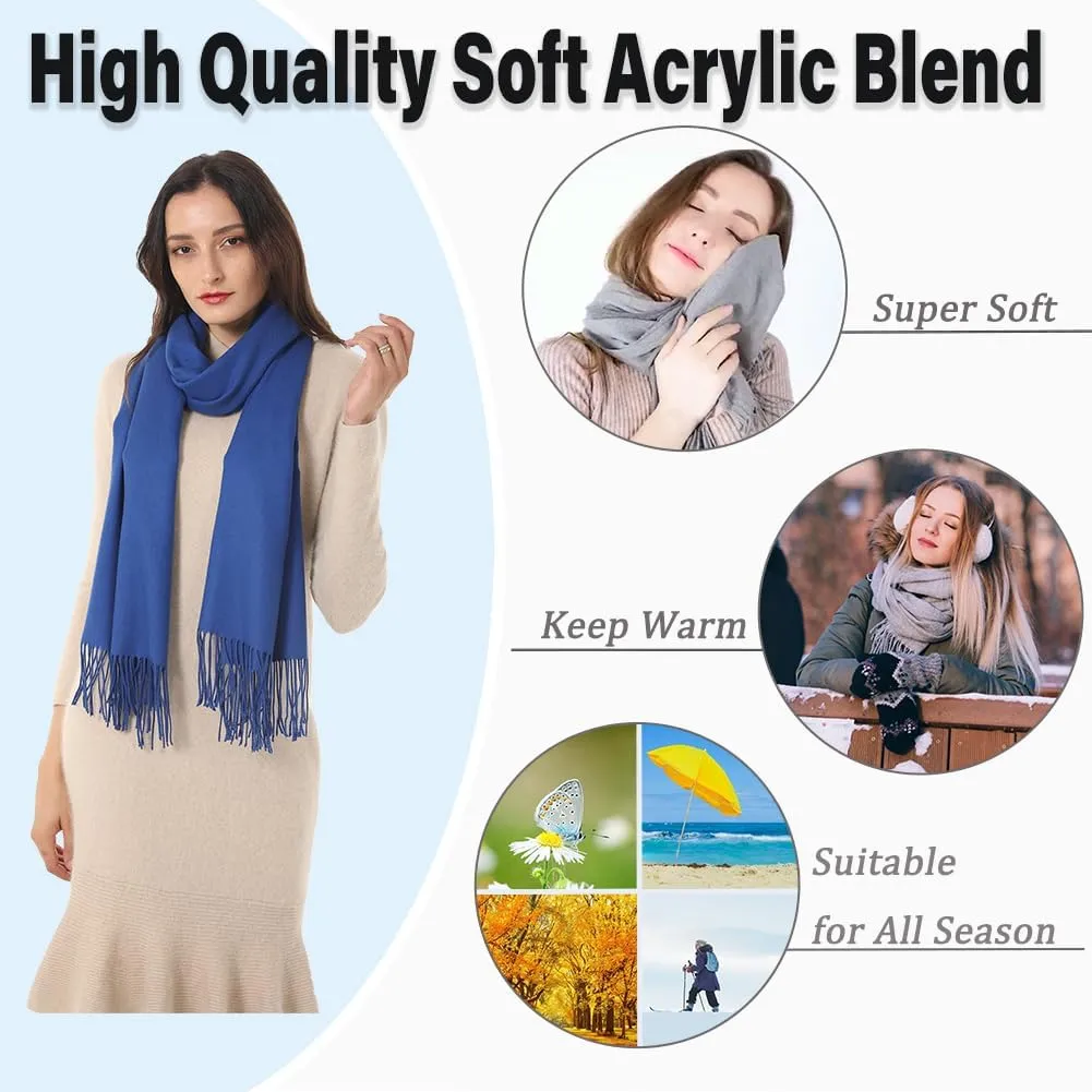 TwoYek Womens Scarf Pashmina Shawls and Wraps for Evening Dress Wedding Bridesmaid Gift