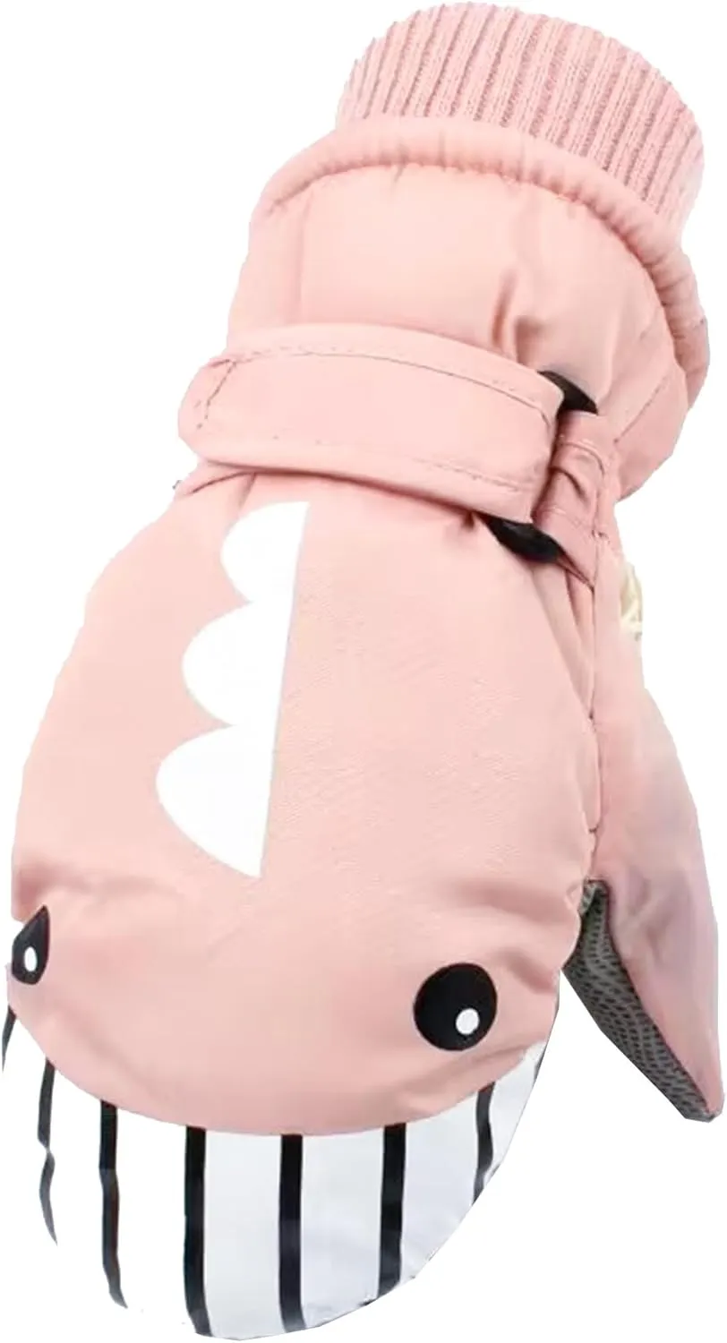 UTOWO Kids Mittens Toddler Water-Repellent Mittens Finger Gloves Winter Warm Snowboarding Gloves for Baby Boys Girls