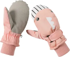 UTOWO Kids Mittens Toddler Water-Repellent Mittens Finger Gloves Winter Warm Snowboarding Gloves for Baby Boys Girls