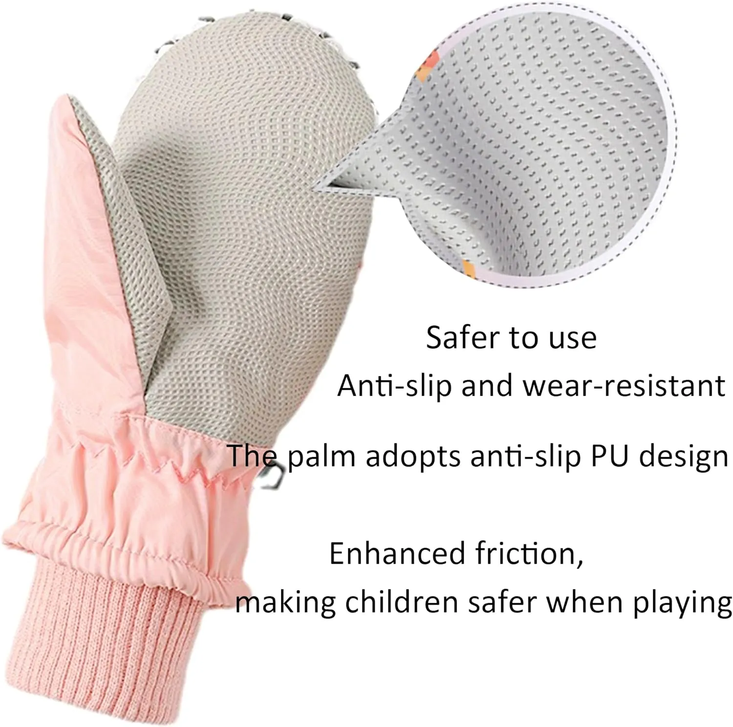 UTOWO Kids Mittens Toddler Water-Repellent Mittens Finger Gloves Winter Warm Snowboarding Gloves for Baby Boys Girls