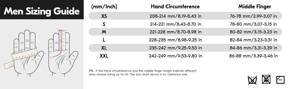 VGO -4℉ or above 3M Thinsulate C100 Lined High Dexterity Touchscreen Synthetic Leather Winter Warm Work Gloves, Waterproof Insert (SL8777FW）