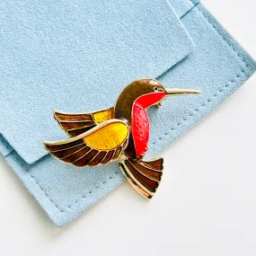 Vintage Hummingbird Brooch