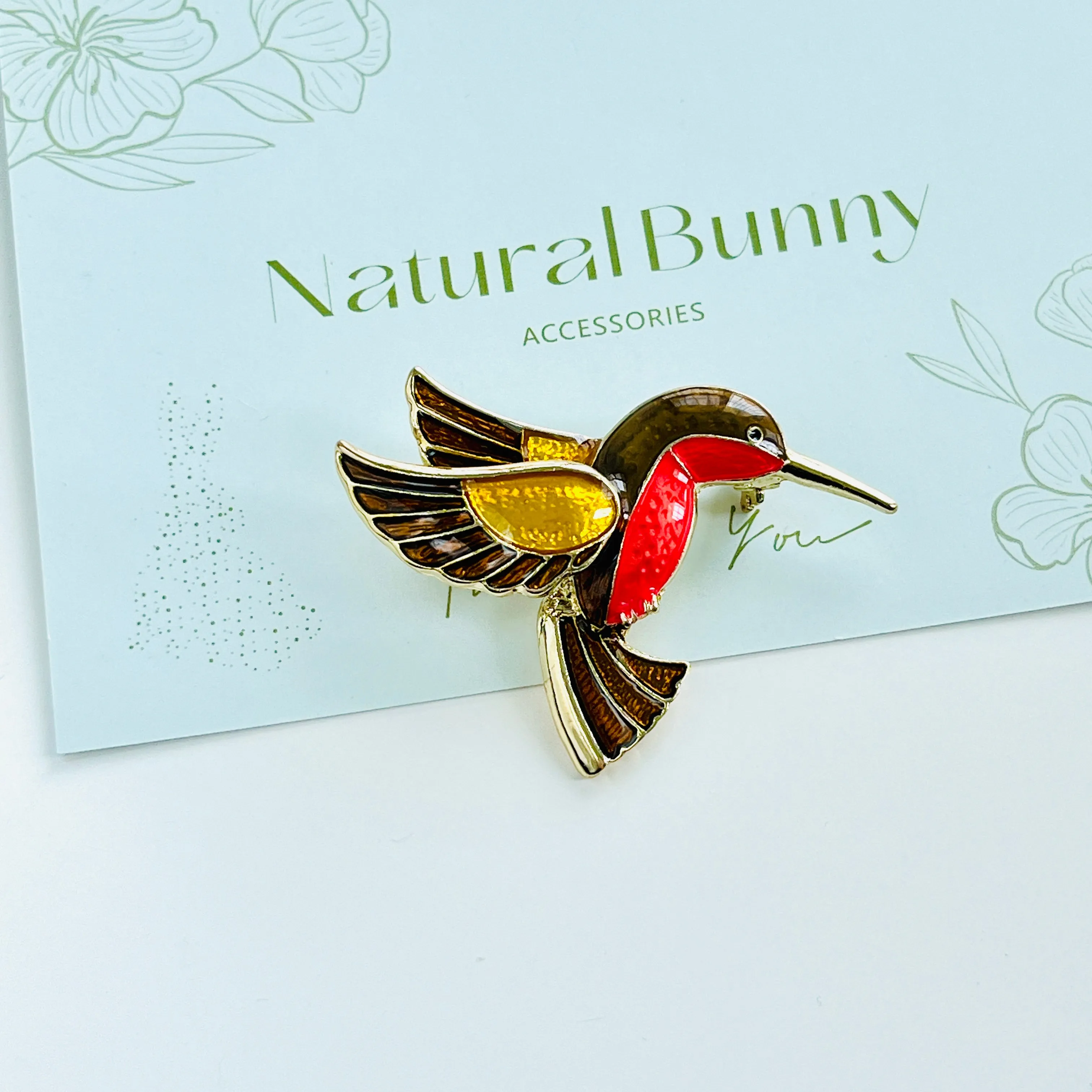 Vintage Hummingbird Brooch