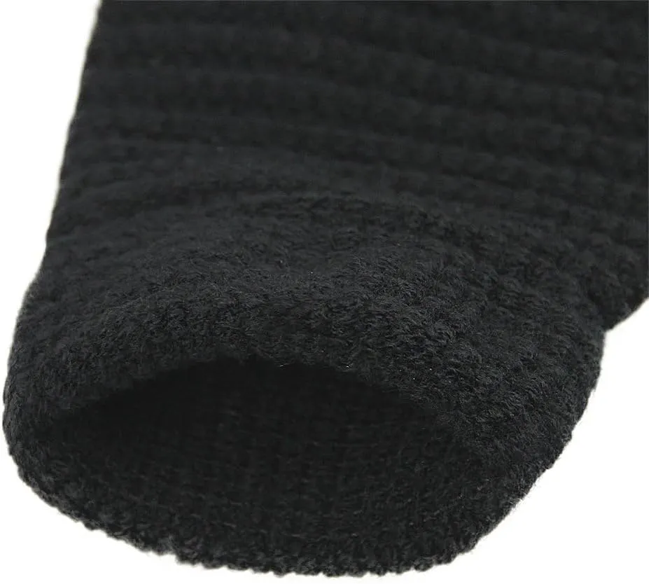 Women Men Winter Knit Mitten Gloves Thermal Fleece Lined Mittens Full Finger Hand Warmer Cold Weather Gloves