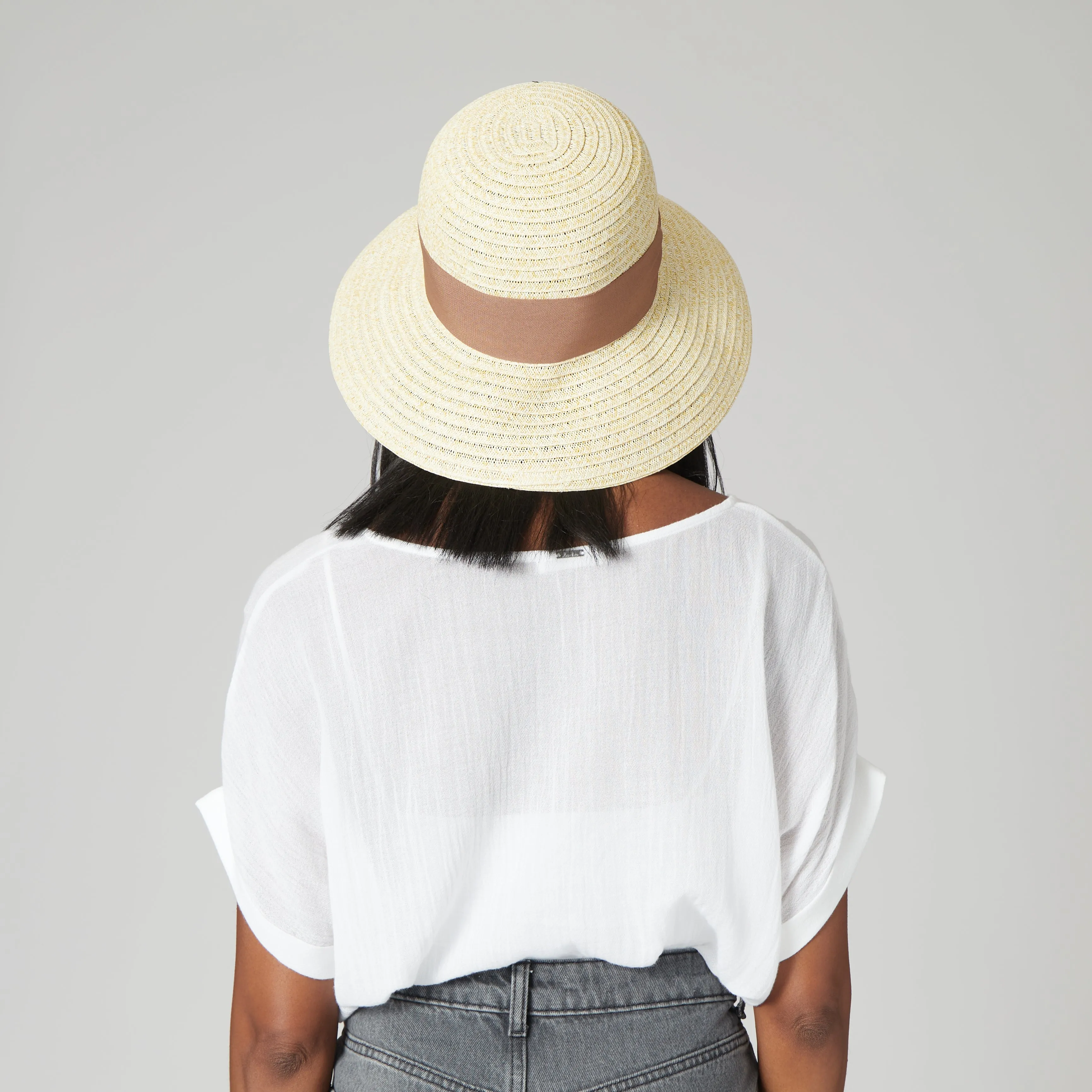 Women's Paperbraid Cloche W/ Grosgrain Band