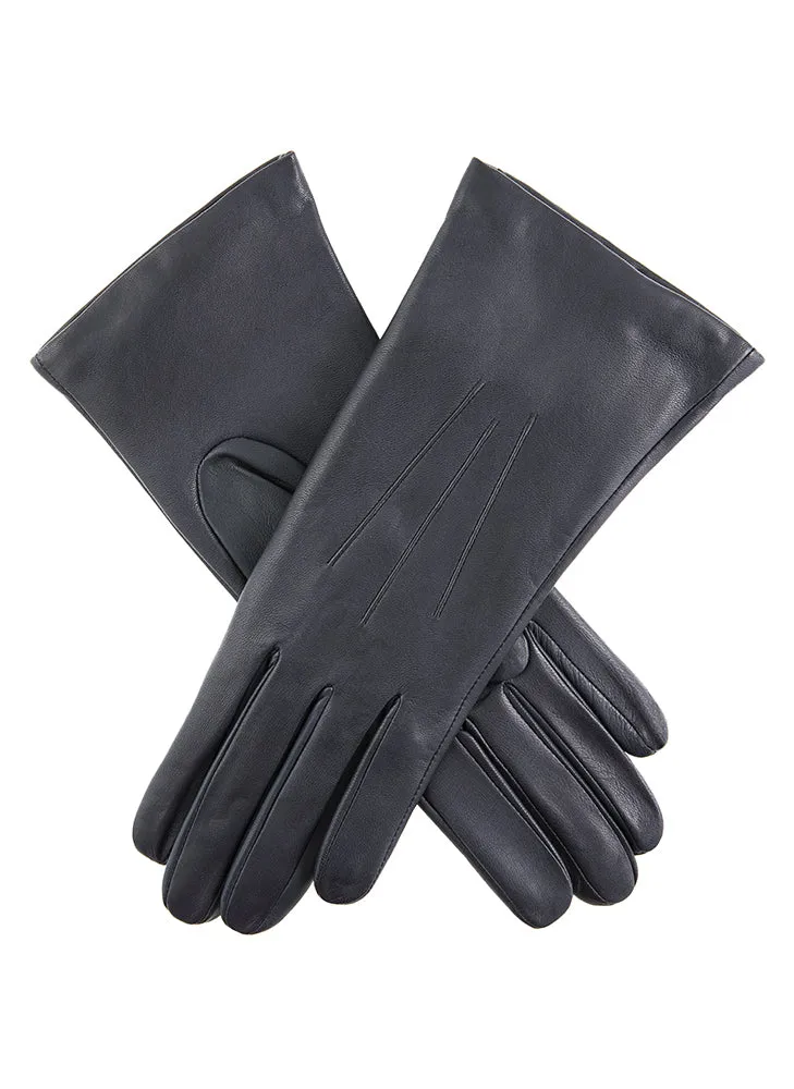 Women's Three-Point Cashmere-Lined Leather Gloves