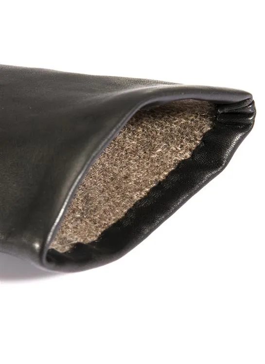 Women's Three-Point Cashmere-Lined Leather Gloves
