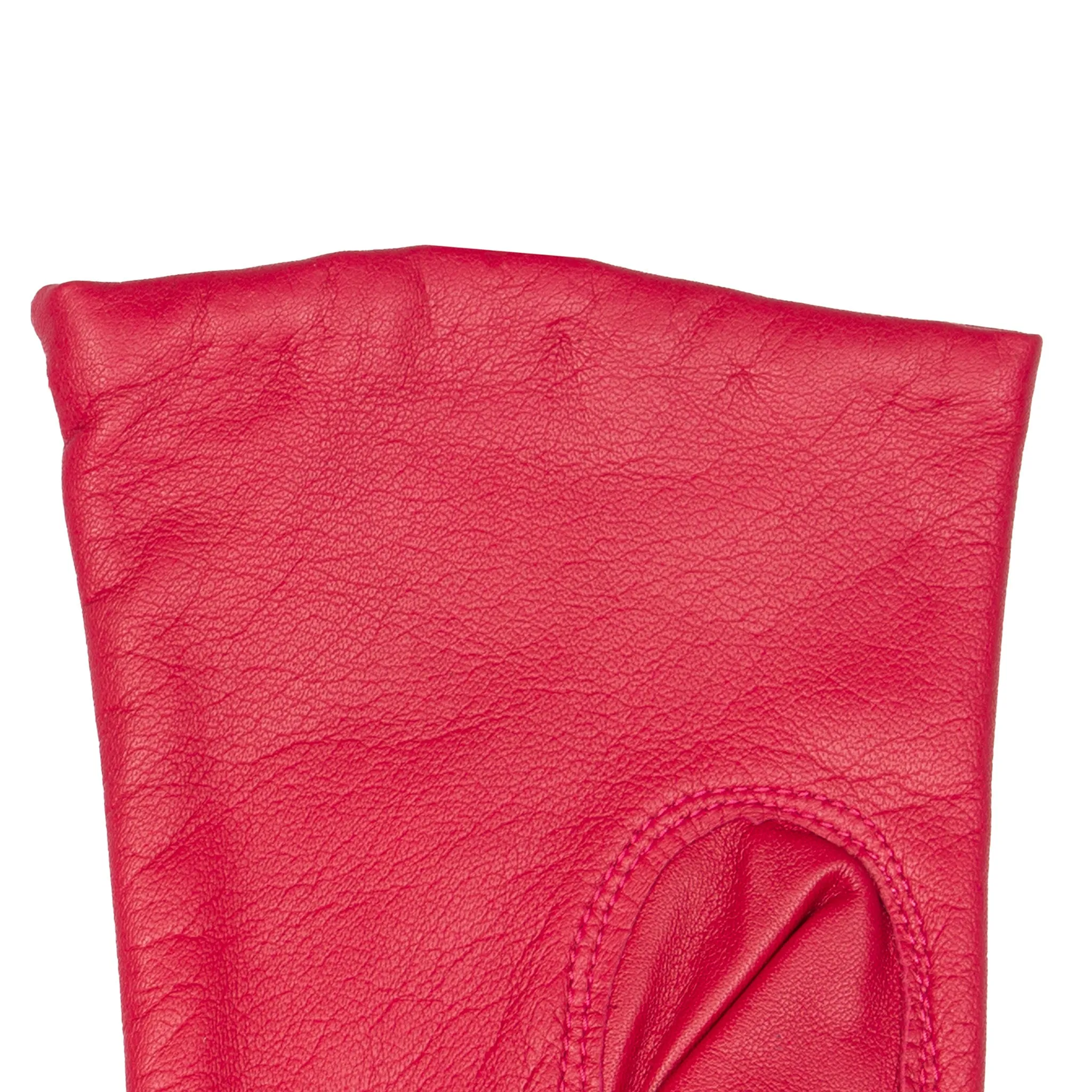 Women's Three-Point Lined Leather Gloves