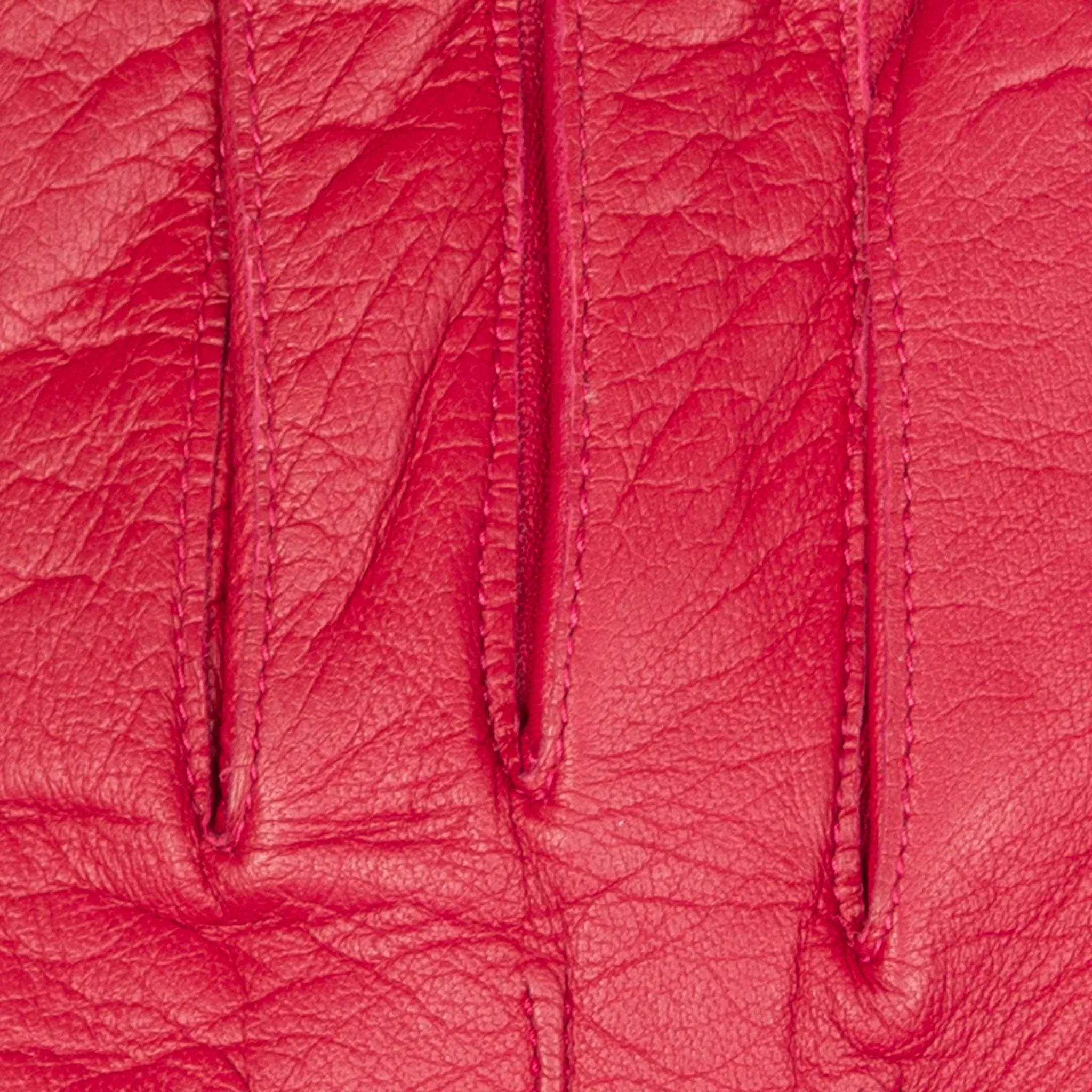 Women's Three-Point Lined Leather Gloves