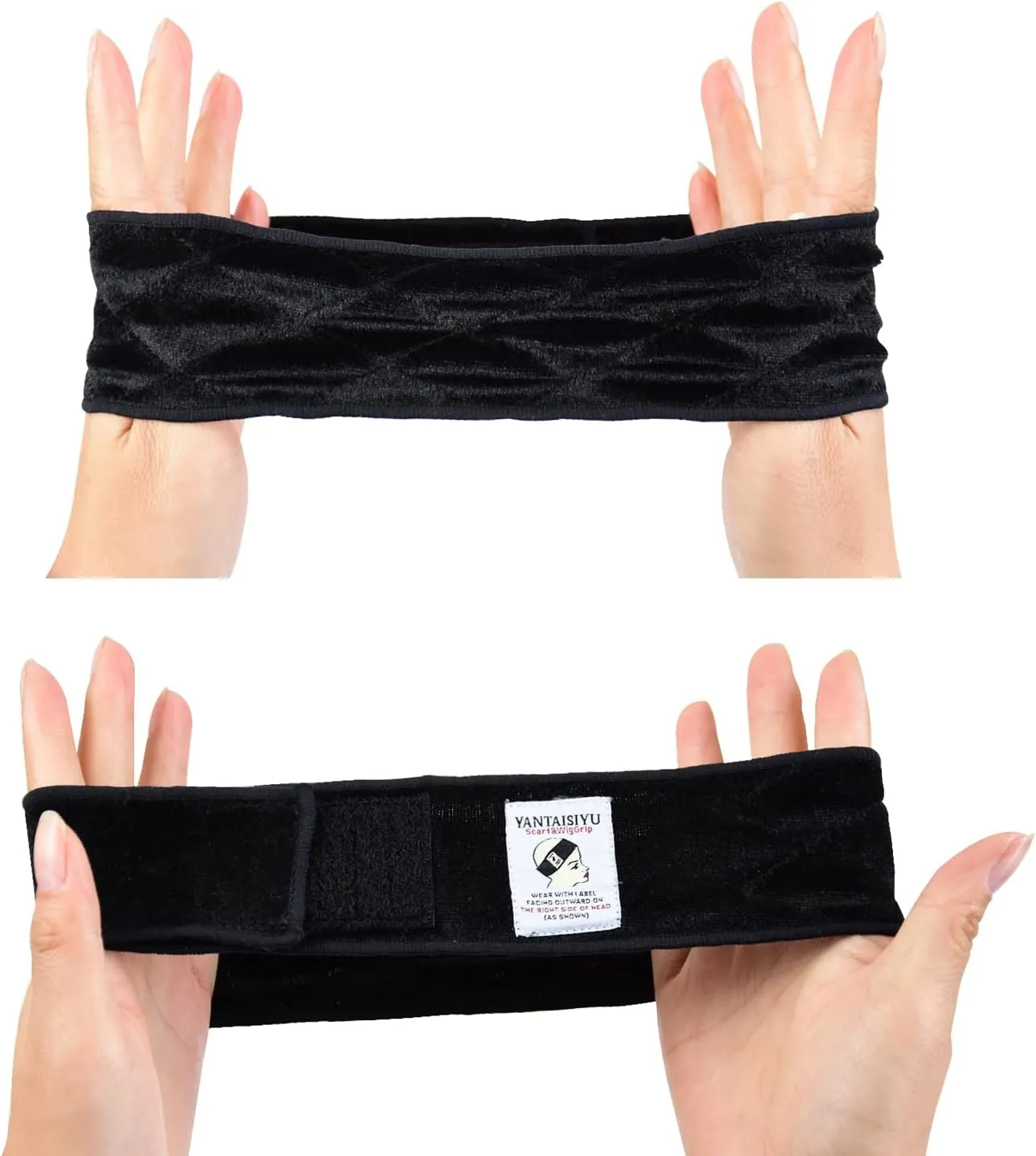 YANTAISIYU Elastic Wig Grip Headband Adjustable Wig Scarf Grip Band for Women